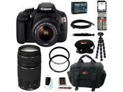 Canon T5 EOS Rebel T5 DSLR Camera with 18 55mm and 75 300mm Lens Bundle and 64GB Deluxe Accessory Kit