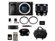 Sony a6000 Alpha A6000 Mirrorless Digital Camera Body with 10 18mm Lens and 32GB Deluxe Accessory Kit