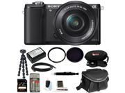 Sony a5000 ILCE5000LB ILCE 5000LB ILCE 500LB Alpha A5000 Mirrorless Digital Camera with 16 50mm Lens with 64GB Deluxe Accessory Kit
