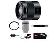 Sony SEL50F18 SEL50F18 B 50mm f 1.8 Lens with Tiffen 49mm UV Protector Filter and Accesories