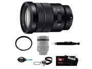 Sony SELP18105G E PZ 18 105mm F4 G OSS Mid Range Zoom Lens with Tiffen 72mm UV Protector Filter and Accessories