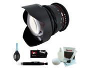 Rokinon 14mm T3.1 Cine Super Wide Angle Lens for Canon Accessory Kit