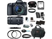 Canon EOS 70D DSLR with 18 135mm and 70 300mm Lenses and 64GB Deluxe Accessory Kit