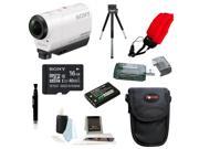 Sony HDR AZ1 Action Cam Mini White with 32GB Deluxe Accessory Kit