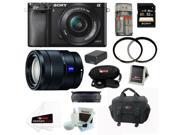 Sony a6000 Alpha a6000 ILCE 6000 B Interchangeable Lens Camera Black with 16 50mm and 16 70mm Lens Bundle and 32GB Deluxe Accessory Kit