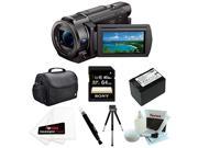 Sony FDR AX33 B FDR AX33B FDR AX33 4K Camcorder with 1 2.3 sensor Sony 64GB Deluxe Accessory Bundle