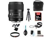 Sigma 35mm f 1.4 DG HSM Lens for Canon DSLR Cameras 32GB Deluxe Accessory Kit