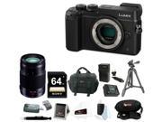 Panasonic DMC GX8K LUMIX GX8 DSLM Mirrorless Camera Body w 35 100mm Lens and 64GB Accessory Bundle