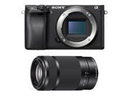 Sony a6300 Mirrorless Digital Camera 55 210mm f 4.5 6.3 OSS E Mount Lens Black