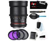 Rokinon DS 35mm T1.5 Cine Lens for Canon EF Accessory and Filter Bundle