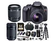 Canon EOS Rebel T6 DSLR Camera w EF S 18 55mm EF S 55 250mm Lens Bundle