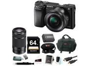 Sony a6000 Mirrorless Camera with 16 50mm Lens Black with Sony E 55 210mm Lens