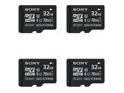 Sony 32GB Class 10 UHS 1 Micro SDHC 70MB s Memory Card 4 Pack