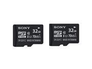 Sony 32GB microSDHC Class 10 UHS 1 Memory Cards 2 Pack