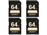 Sony 64GB Class 10 UHS 1 SDHC Memory Cards 4 Pack