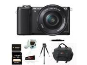 Sony a5000 ILCE5000LB ILCE 5000B ILCE 500B Alpha A5000 Mirrorless Digital Camera with 16 50mm Lens and 16GB Deluxe Accessory Kit