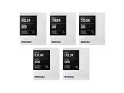 The Impossible Project Color Film for Polaroid 600 Type Camera with Silver Frame 5 Pack