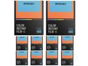 Impossible Project 600 Color Color Frames for I 1 Camera Instant Lab 10 pack