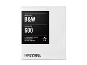 Impossible Project Film for Polaroid 600 Type Cameras Black White 5 pack