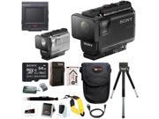 Sony HDR AS50 B Full HD 1080p Action Cam with Live View Remote Underwater Housing Bundle
