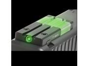 Meprolight FT Bullseye Fiber Optic and Tritium Micro Optic Pistol Sight Fits Glock 17 19 22 23 Green ML63101