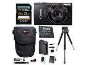 Canon PowerShot ELPH 360 HS Digital Camera w 32GB SD Card Battery Pack Bundle