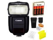Canon Compact Speedlite 430EX III RT On Camera Flash w Focus Battery Charger Bundle