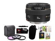 Canon EF 50mm f 1.4 USM Lens with Corel Software Package and Accessory Bundle