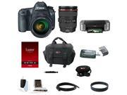 Canon EOS 5D Mark III 22.3 MP Full Frame CMOS Digital SLR Camera with EF 24 105mm f 4 L IS USM Lens and Canon PIXMA PRO 100 Inkjet Photo Printer plus Deluxe Acc