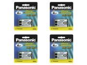 4 PACK Panasonic Cordless Telephone Battery HHR P104A