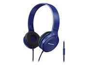 Panasonic Best in Class Over the Ear Stereo Headphones RP HF100M K Blue w Mic