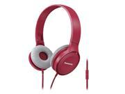 Panasonic Best in Class Over the Ear Stereo Headphones RP HF100M P Pink w Mic