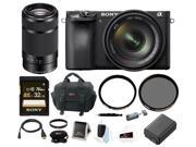 Sony a6500 Mirrorless Camera w 55 210mm Lens 32GB Deluxe Accessory Kit