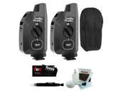 PocketWizard Plus X Radio Trigger with 10 Channels Set of 2 with Carrying Bag for 2 Triggers and Accessory Kit