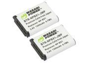 Two Wasabi Power Battery for Sony NP BX1 and Sony Cyber shot DSC RX100 HDRCX405