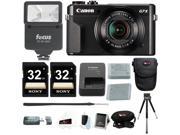 Canon G7X Mark II Camera with 64GB Holiday Bundle