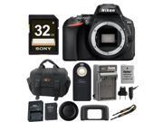 Nikon D5600 24.2MP DX Format DSLR Camera Body Only with 32GB Card and Bundle