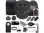 Sigma 10 20mm f 3.5 EX DC HSM Autofocus Zoom Lens For Canon Camera Bundle