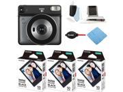Fujifilm Instax Square SQ6 Instant Camera (Graphite) and Film (3-Pack) Bundle