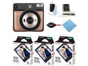 Fujifilm Instax Square SQ6 Instant Camera (Blush Gold) and Film (3-Pack) Bundle
