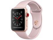 Apple Watch Series 3 GPS, 42mm MQL22LL/A Gold Aluminum Case with Pink Sand Sport Band - Retail
