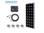 Complete Solar Kit 100W 100W Solar Panel 20 Solar cables PWM 30A Charge Controller Z Bracket