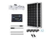 Renogy Solar Panel 200w RV Kit Mono Off Grid 12V Volt Battery Charger