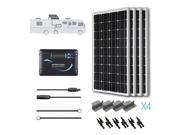 Renogy Solar Panel 400 Watts RV Kit 100W Mono Off Grid 12V Volt Battery Charger