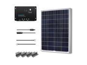 Renogy 100 Watts 12 Volts Polycrystalline Solar Starter Kit 100W Solar Panel Off Grid Kit 100W Solar Kit for RV Boat and Camping