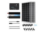 Renogy 400 Watt 12 Volt Monocrystalline Solar Complete Kit with Wanderer
