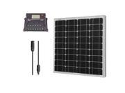 RENOGY® 50W Monocrystalline Bundle 50W Watts Mono Solar Panel UL Listed PWM 10A Charge Controller MC4 Adapter Cable with male and female connectors