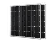2 pcs Renogy 150 Watt 12 Volt Monocrystalline Solar Panel