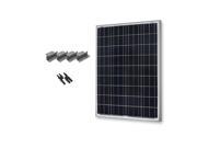 Renogy 100 Watts 12 Volts Monocrystalline Solar Expansion Kit w 20ft Adaptor Kit