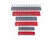 Socket Tray Tool Organizer ABS Plastic Red Gray Hansen 92000